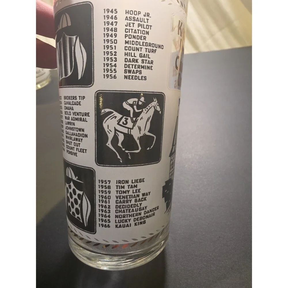 Kentucky Derby 1967 93rd Running Mint Julep Glass Churchill Downs Vintage VtG